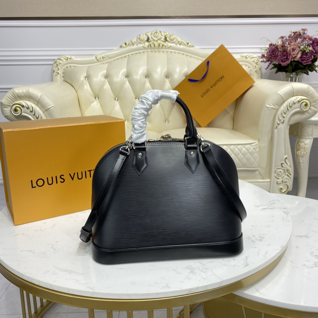 Louis Vuitton ALMA PM Epi Leather Handbag M40302 Black